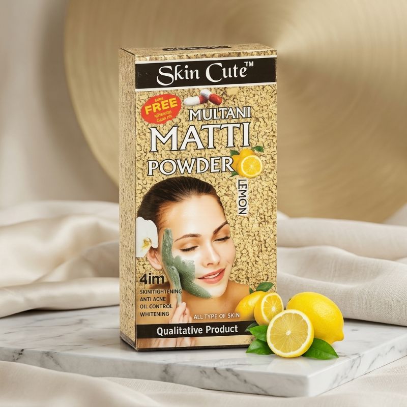 Skin Cute Multani Matti Powder Lemon