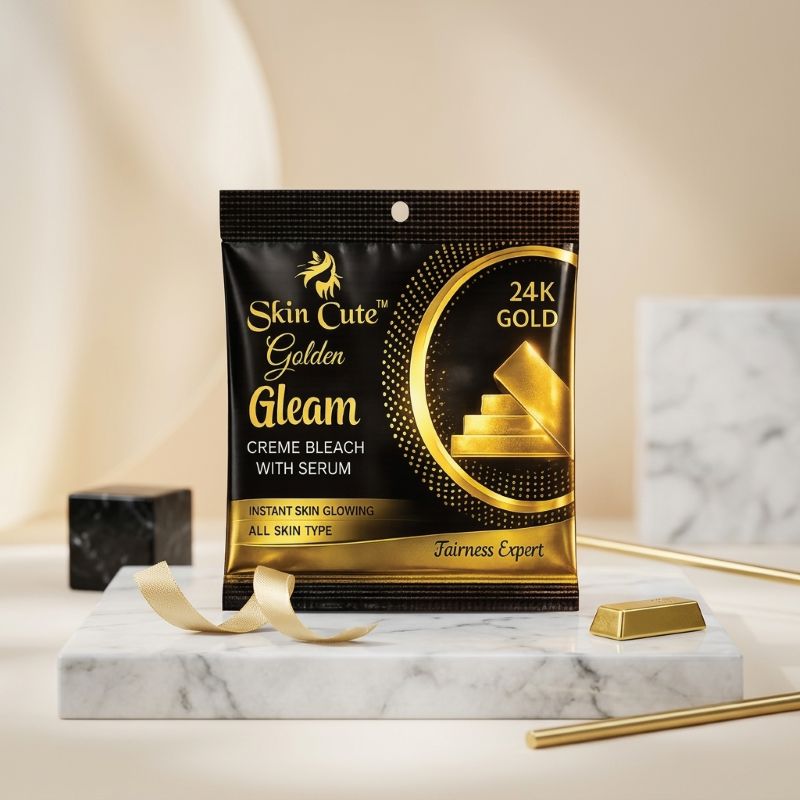 Skin Cute Golden Gleam Creme Bleach with Serum