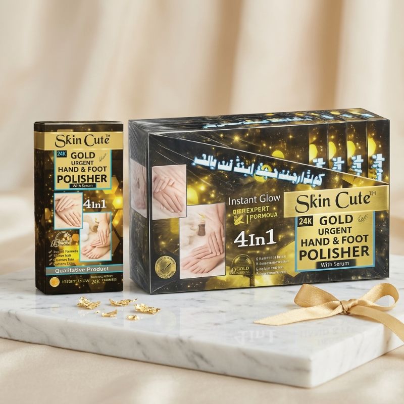 Skin Cute 24K Gold Urgent Hand & Foot Polisher with Serum
